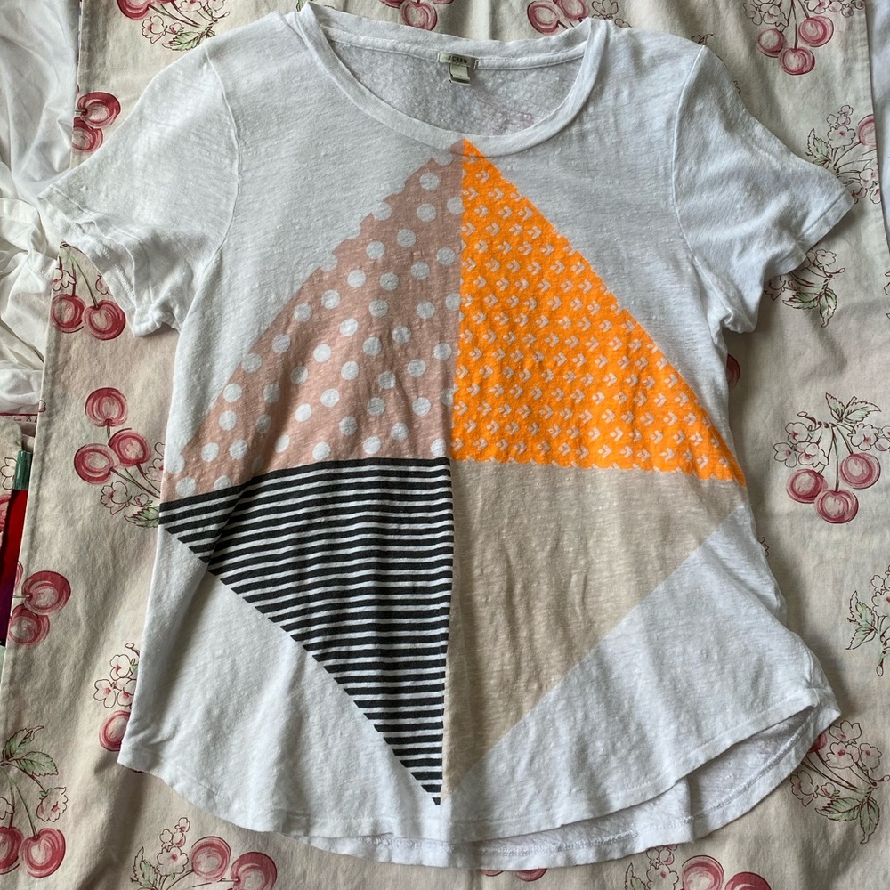 Jcrew linen tee size S